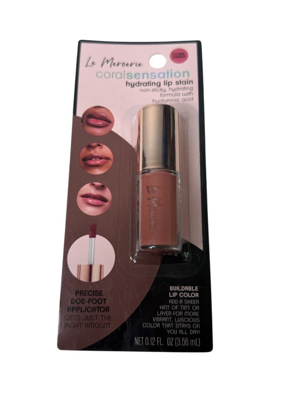 Le Mercerie Coral Dream Lip Stain Hydrating Gloss